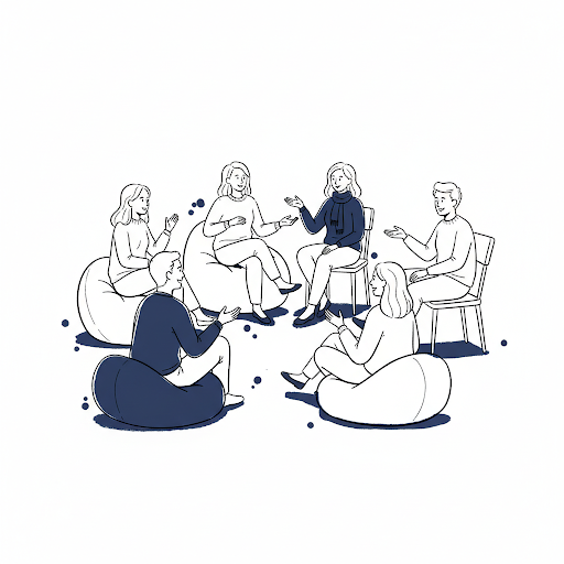 Corporate event illustration